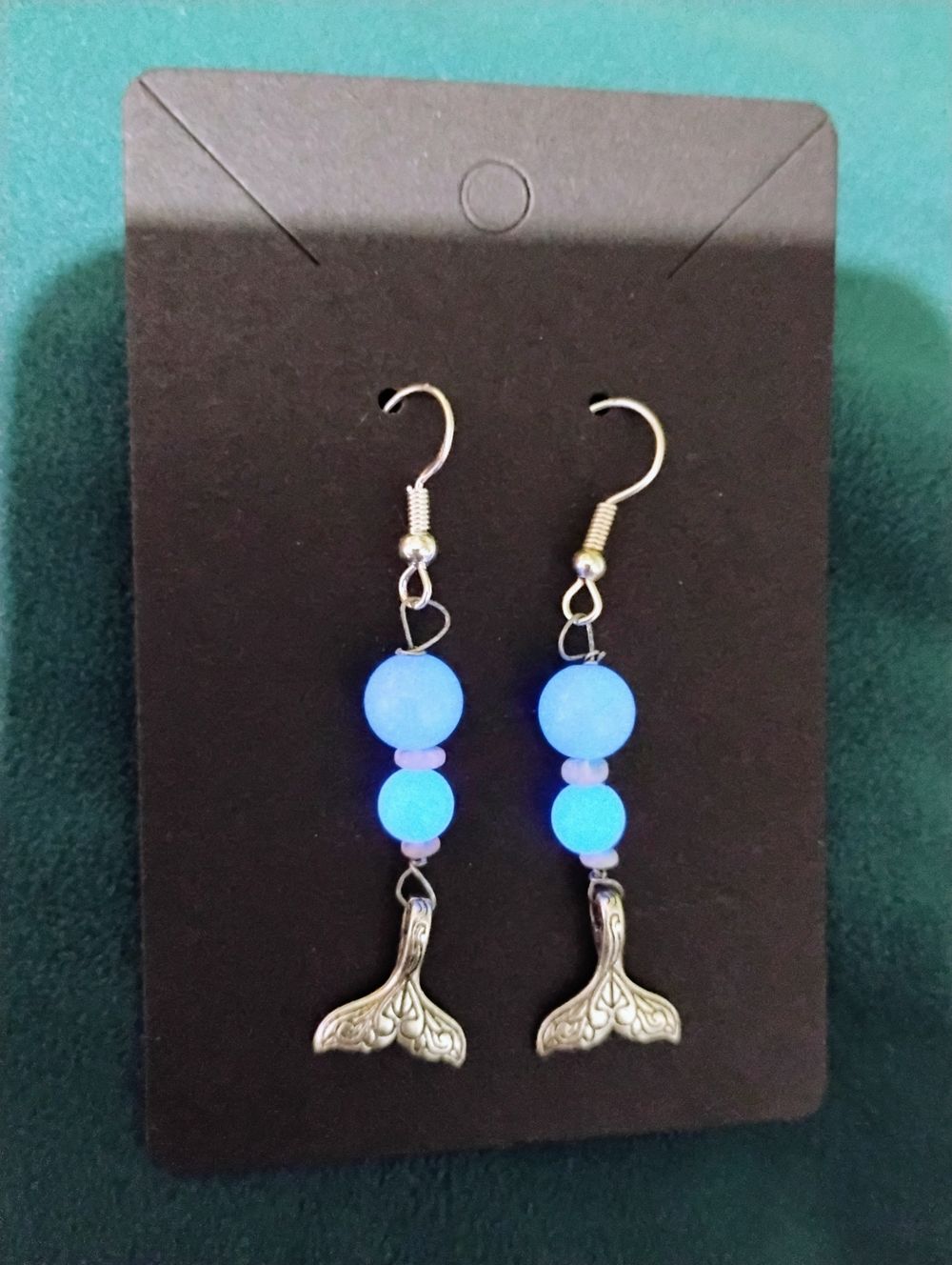 Mermaid Tail Beaded Earrings