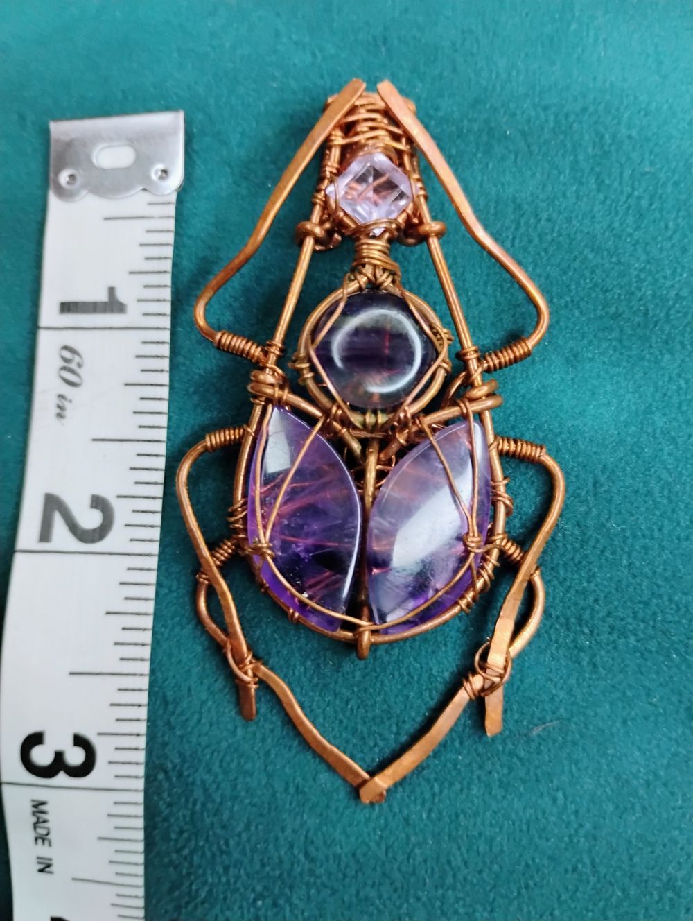 Clear Amethyst Scarab